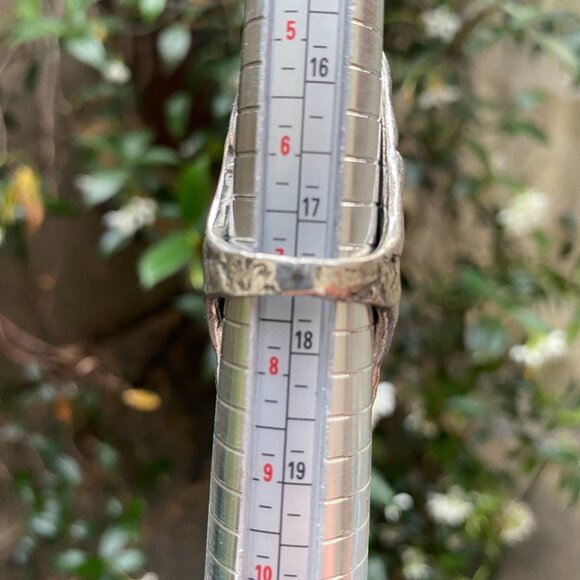 NAVAJO Helen Harrison Signed Sterling Silver Handmade RING (Size 7) Vintage 2.5” - Picture 5 of 12